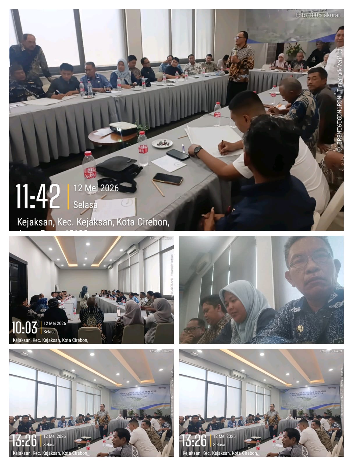 Hari kedua kegiatan Bimtek Peningkatan kapasitas Perangkat Desa bertempat di hotel Grage Cirebon